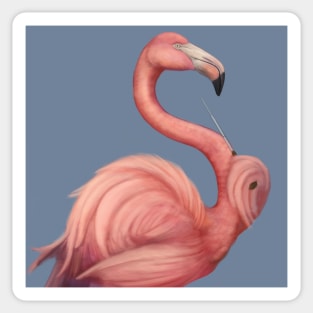 Musical Flamingo Sticker